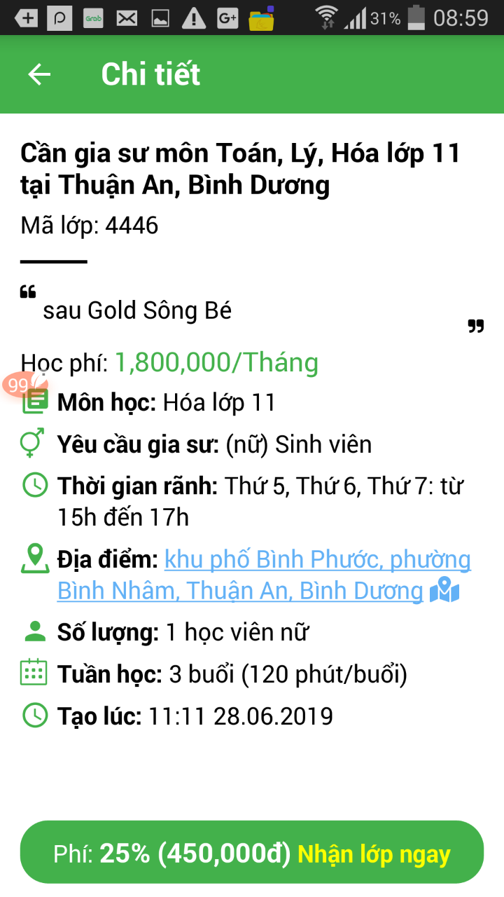 ứng dụng gia sư dạy kèm