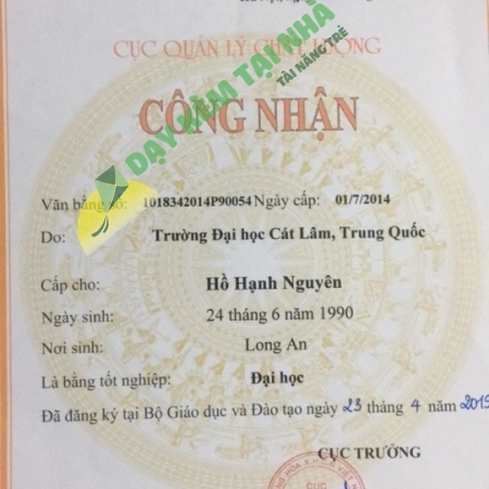HỒ HẠNH NGUYÊN