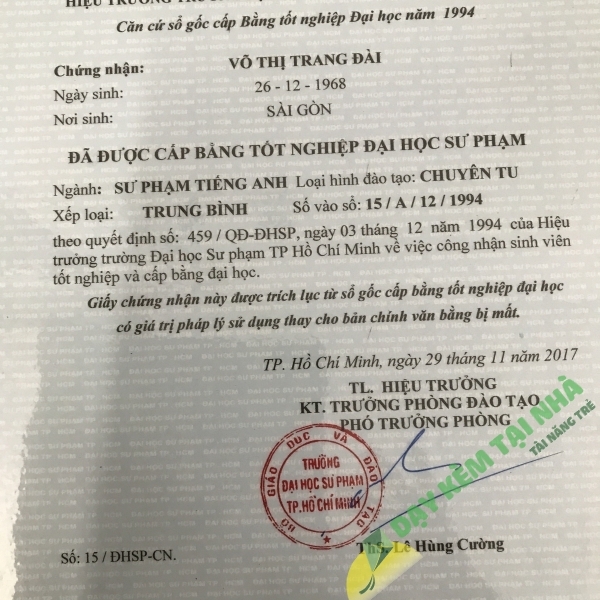 Võ Thị Đài Trang