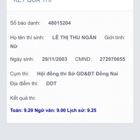 Lê Thị Thu Ngân