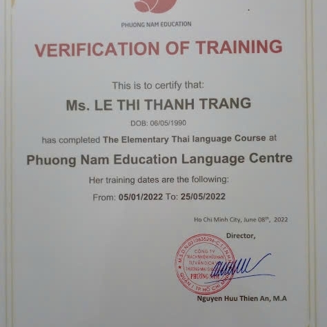 LÊ THỊ THANH TRANG