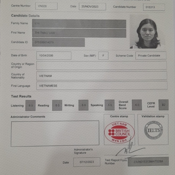 Mai Thị Thảo Vân