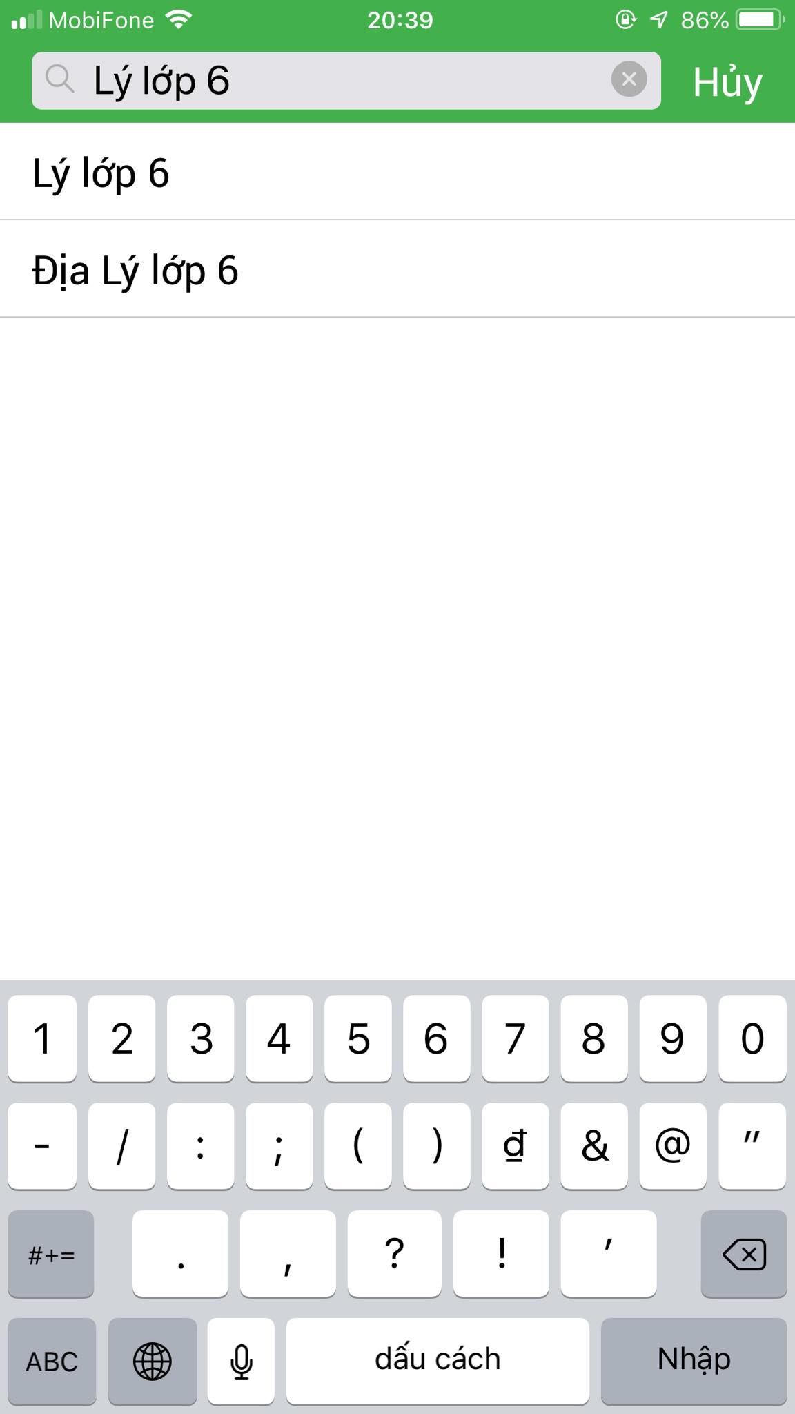 App Daykemtainha.vn L&yacute; lớp 6