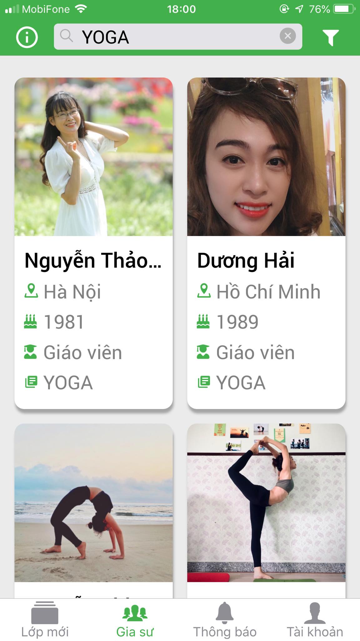 App Daykemtainha.vn Yoga