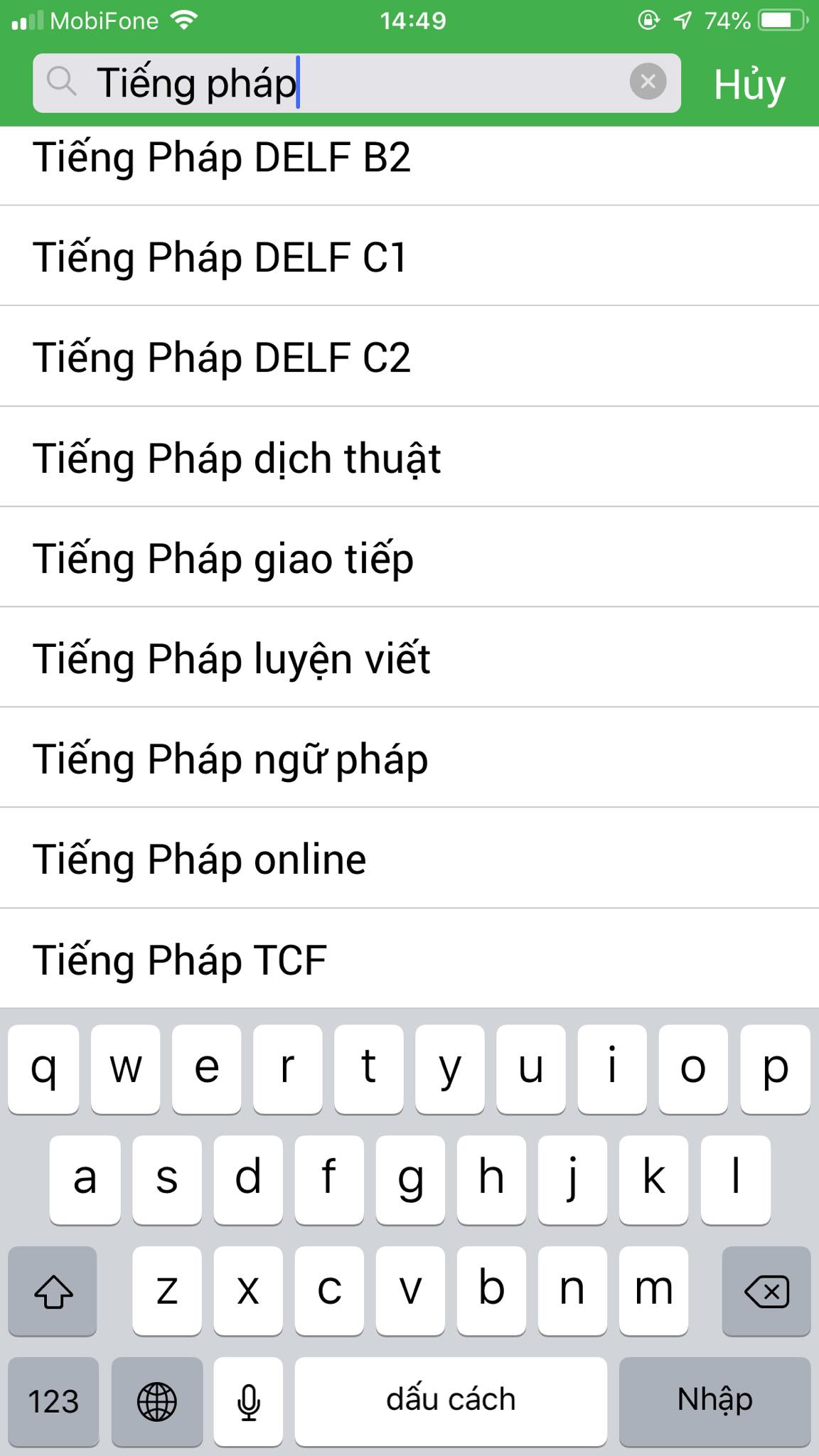  App Daykemtainha.vn tiếng Pháp
