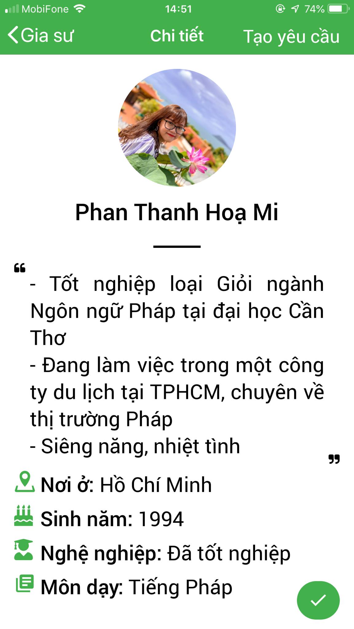 App Daykemtainha.vn tiếng Pháp