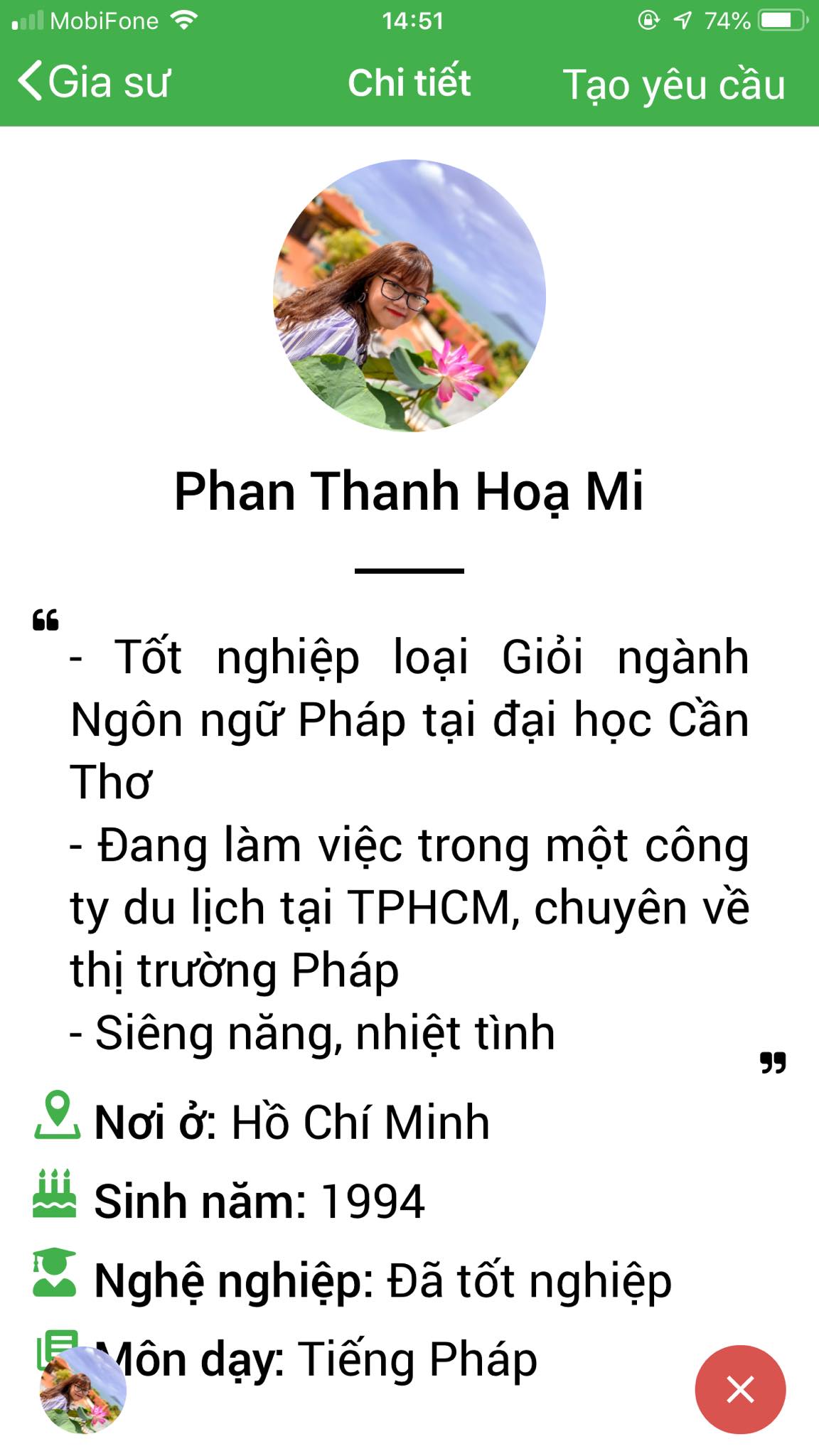 App Daykemtainha.vn tiếng Pháp