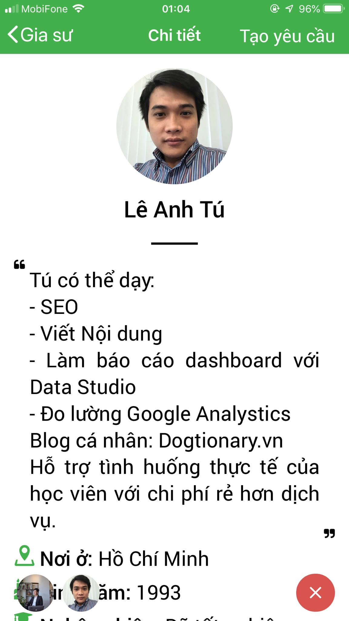 App Daykemtainha.vn Seo