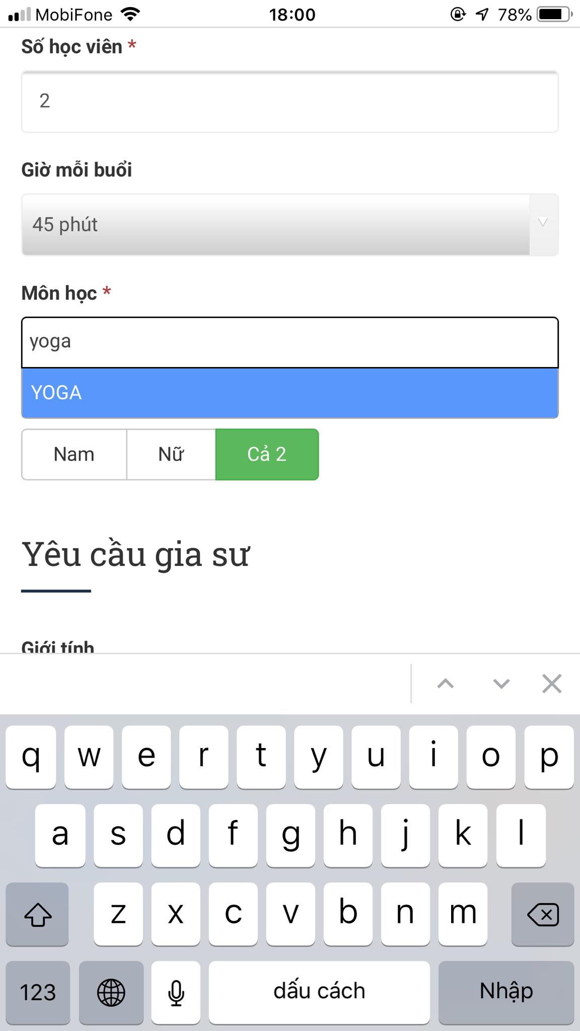 Học phí Yoga